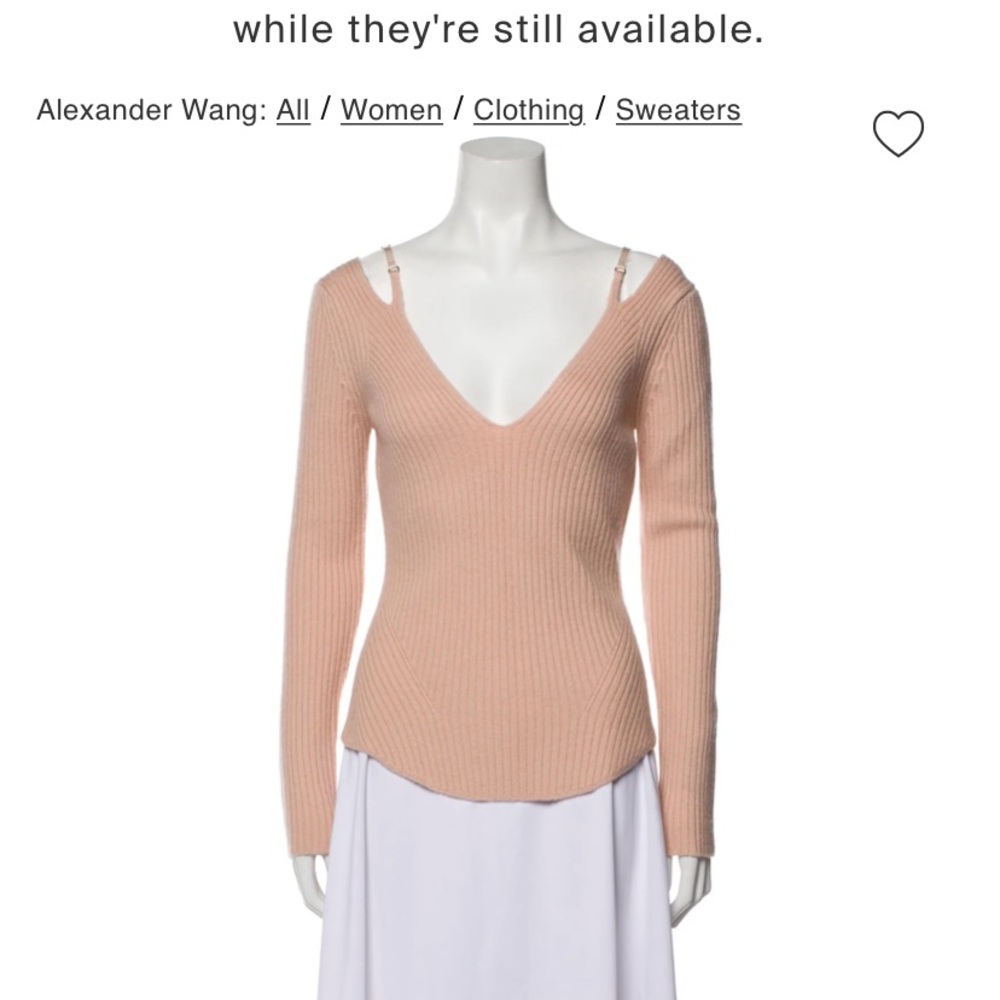 ISO!!! Alexander Wang pink v neck long sleeve